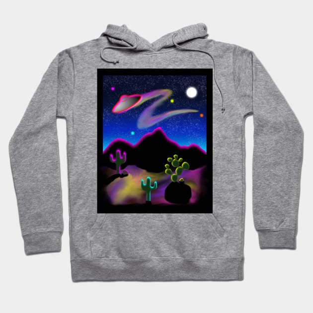 UFO Desert Party Hoodie by BoonieDunes